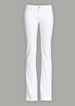 white stretch jeans